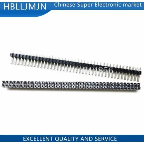 10PCS 2X40 PIN Double row MALE 2.54MM PITCH PIN Header connector Strip 2X40PIN 2*40 40p 40PIN
