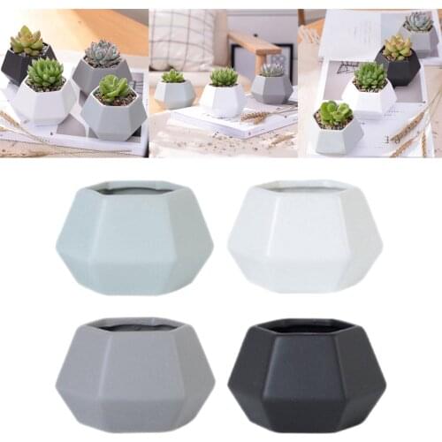 4 Pack Succulent Planter Pots for Home Window Decor -Colorful Included)