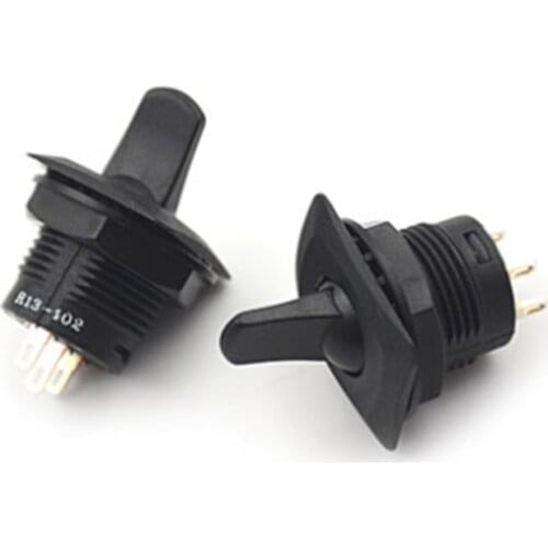 5Pcs SCI R13-402 ON-OFF 2Pin 2Position SPST Round Toggle Switch Panel Mount 3A 250V