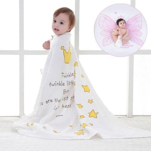 2-4-6 layers Newborn Baby Child Bath Towel Cape Hooded Cotton Absorbent Winter Super Soft Baby Autumn Winter Thickened Bathrobe