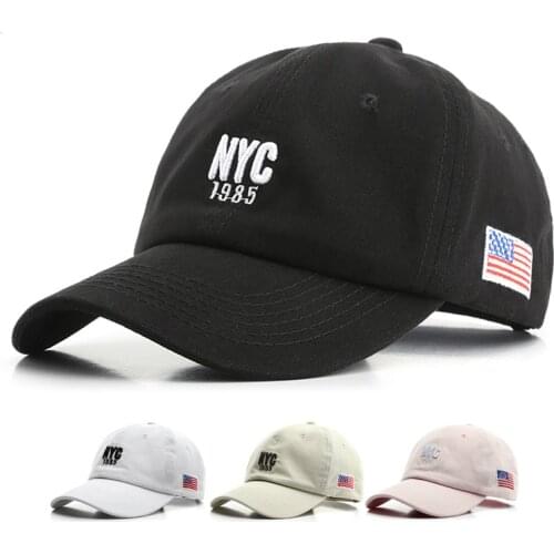SLECKTON Cotton Baseball Cap for Women and Men Outdoor Sports Sun Hats Fashion Snapback Hats NYC Embroidered Caps Gorras