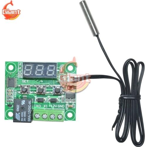 W1209 -50-110° C DC12V Digital Temperature Controllear Thermostat Temperature Control Thermostat Switch Waterproof NTC Sensor