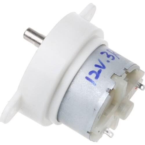 DC 12V 3 RPM High Torque Cylinder Electric Micro Motor Gearbox Slow Down Mute