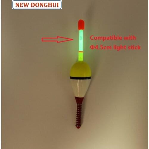 Newdonghui Balsa Wood Night Fishing Bobber Spring Float 1 x 6 inch Pan Fish Floats G5