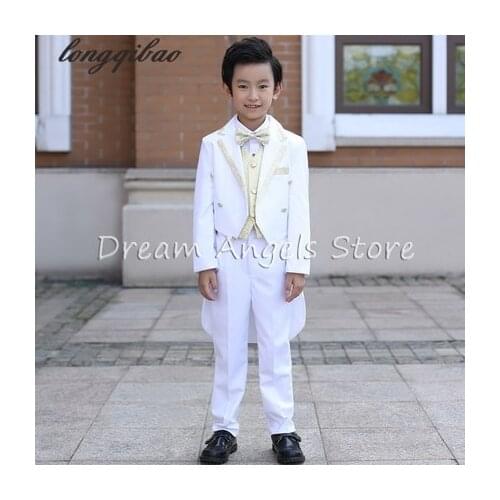 Children tuxedo boys suits wedding flower girl dress dress small host a piano performance clothing