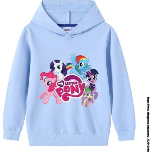 Children My Little Baby girl pony Hoodies 3D Printed Fashion Sweatshirts Girl Kids Pullover Long Sleeve Streetwear Casual Coat
