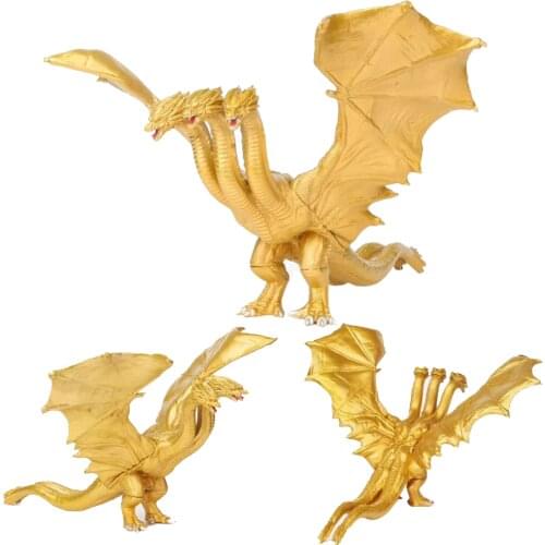 18cm Godzilla King Ghidorah Collection Model Action Figure Decoration PVC Collection Monster Toy Childrens Birthday Gifts