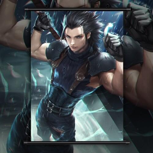 Final Fantasy Zack Fair Anime manga wall Poster Scroll