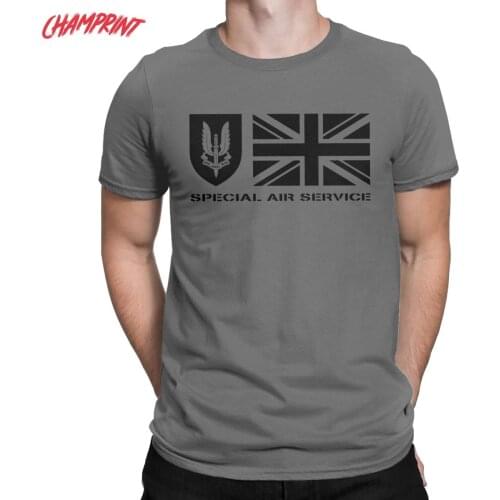 SAS Special Air Service Commando Symbol Mens T Shirts Army Special Forces Sniper Tees T-Shirts Pure Cotton Gift Idea Clothes