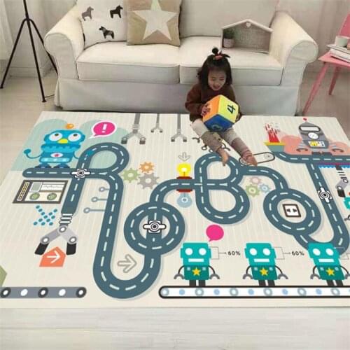 City Streets Carpet 3D Printed Carpet Square Anti-Skid Area Floor Mat Rug Non-slip Mat Dining Room Living Soft Carpet 03