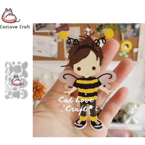 Catlove Boy Bee Animal Metal Cutting Dies Scrapbooking Mold Stencil Die Cuts Card Making DIY Craft Embossing New Dies For 2021