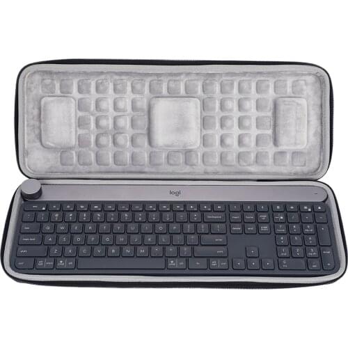 Fashion EVA Hard Shell Protective Cover for Logitech Craft Keys Keyboard Storage Bag MX Keys Travel Portable Keyboard Case