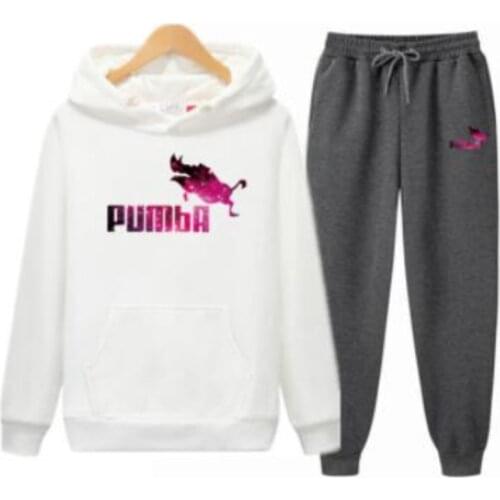 Autumn Winter Fleeces Two Piece Set Hooded Sweatshirt Female Hoodies+Pantsrts Men Women Sports Suit