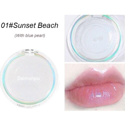 Transparent Pearl Jelly Lip Blam Bright Galaxy Lip Jelly Moisturizing Lipstick Base Lightens Lip Line Soften Dead Lip Care TSLM1