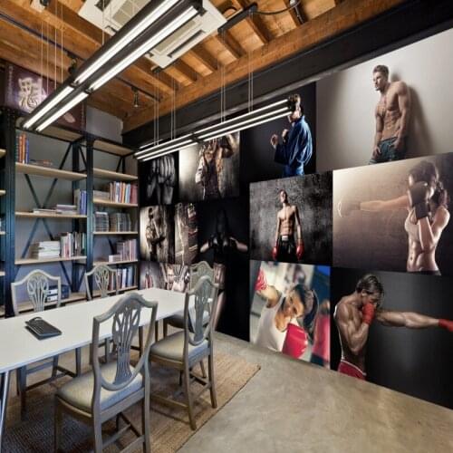 Dropship Colomac Waterproof Wallpaper Personality Creativity Handsome Beauty Gym Custom Wallpaper 3d Wall Murals Papel Mural 3D