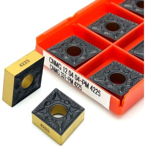 High quality CNMG120404 PM 4225 external turning tool 100% carbide insert CNC cutting tool CNMG120404 PM4225 Turning Inserts