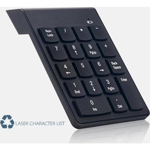 18 Keys Mini USB 2.4GHz Wireless Numeric Keypad Keyboard Numpad for PC Laptop