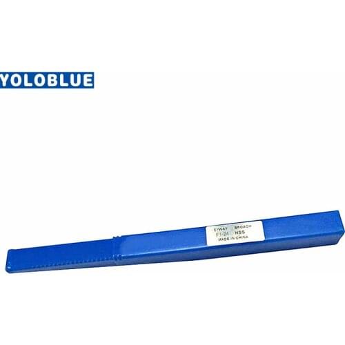 24mm F Push-Type Keyway Broach HSS Metric Sizes CNC Keyway Cutting Tools for CNC Router with Shim F1/24 Keyway Broach