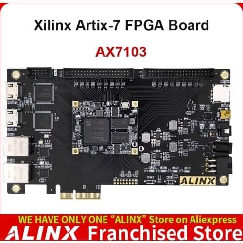 ALINX AX7103: XILINX Artix-7 XC7A100T FPGA Development Board A7 SoMs PCIe Accelerator Card
