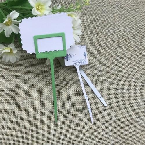 Plant tags background tag Metal Cutting Dies Stencils Die Cut for DIY Scrapbooking Album Paper Card Craft
