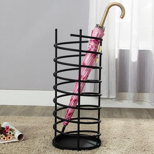 Household umbrella Stand storage bucket door umbrella holder stand home hotel metal Umbrella storage rack shelf mx10291159