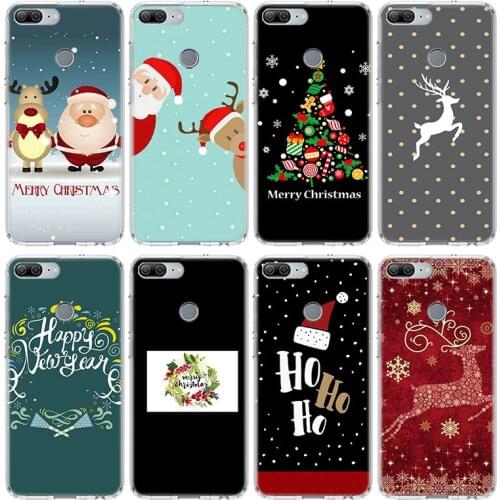 Merry Chrismas Happy New Year Case For Huawei Honor 10 9 20 Lite 9X 8X 8A Pro 7A 7X Y5 Y6 Y7 Y9 2019 V20 V30 Soft Phone Cover Co