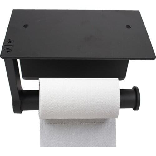Stainless Steel Toilet Paper Holder Roll shelf Accessories WC Paper Phone Holder Bathroom Wall Mount Shelf Toilet Paper Holders