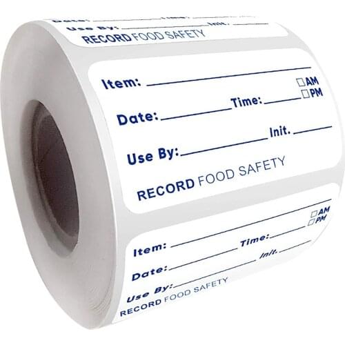 Food Jar Box Label Sticker Roll 500 Pieces Spice Bottle Label Fridge Food Can Mark Sticker Expiration Date Reminder