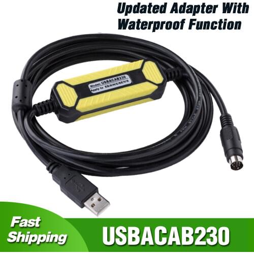 USBACAB230 For Delta DVP ES EX EH EC SE SV SS PLC Programming Cable USB TO RS232 Adapter For Xinje XC/XD/XE Series PLC USB-DVP