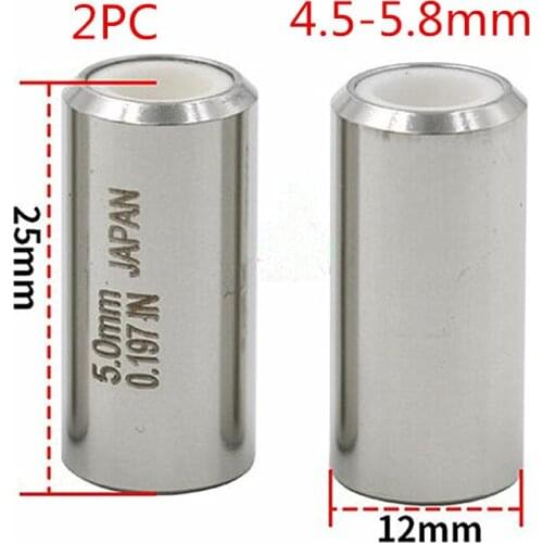 2PCS EDM Machine Ceramic Guide 12X25mm 4.5-5.8mm Guide Tube For Drill Guide For EDM Drilling Machine