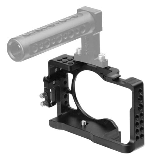 Aluminum Alloy Camera Cage for Sony A6500 A6400 A6300 A6000 SLR Accessory DSLR Camera Rig Cage With 1/4"-20 Mounting Holes