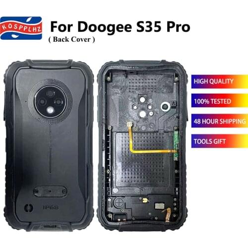 KOSPPLHZ For Doogee S35 Pro S35Pro Back Cover Case Original Battery Cover Back Housing S 35 S35 Pro Back Shell Case Replace Part