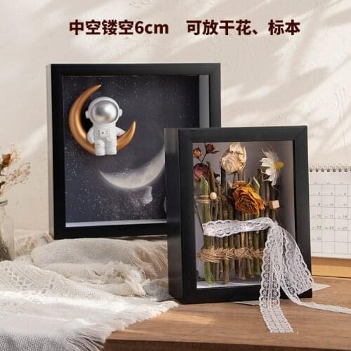 Creative Handmade Gift 5 Inch 6 Inch Dry Flower Photo Frame Hollow Specimen Frame to Wash Photos Into Photo frame Set
