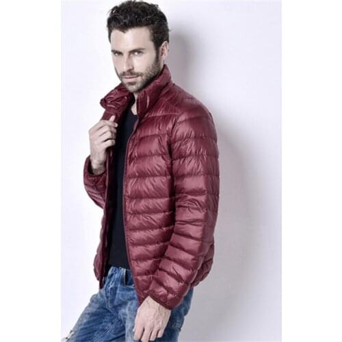 Winter Autumn Men Ultralight Jacket White Duck Down Coat Men Down Jackets Winter Male Casual Down jacket Coat Warm Parka 5XL