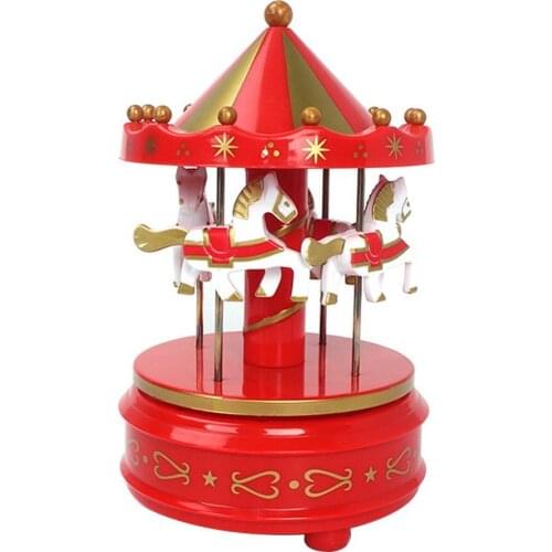 Music Boxes Music Box Merry-Go-Round Music Box Carousel Gift Christmas Wedding Birthday Gift Decor Gift For Girlfriend