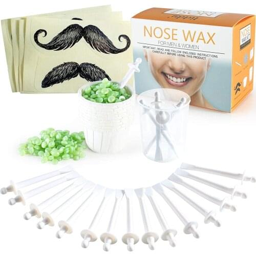 Nose Wax Kit For Men&Women Hair Removal Cosmetic Tool Father Gift Hair Remover Waxing Sticks for Eyebrows Ears Lips Facial Nose
