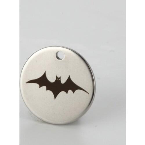 Wholesale stainless steel charms Halloween Jewelry Pendant Flying BAT Charm 20pcs