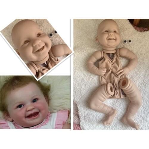 Wholesale Silicone Baby Doll That Look Real Doll Kit Unpainted Dol Kit Blank Reborn Doll Kits With Body Eyes Artist Accessories