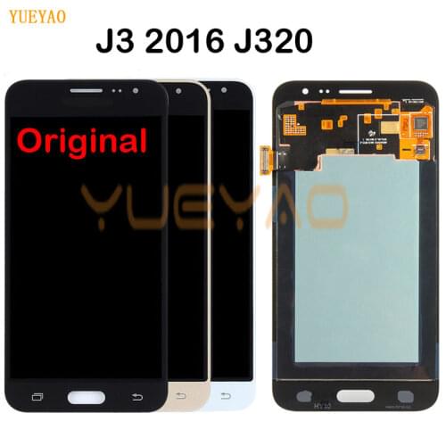 Original LCD for SAMSUNG J3 2016 Display J320 J320F LCD Touch Screen Digitizer for SAMSUNG Galaxy J3 2016 J320FN Display