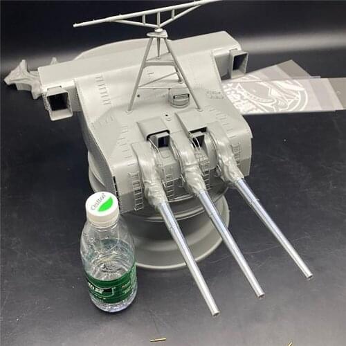 15.5cm Sub-Gun Turret Metal Gun Barrel With Takom 2144 for CYD028 1/35 Yamato Ship Model Sub-Gun Turret