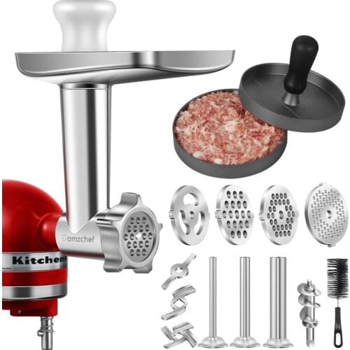 Food Grinder Attachment Stand Mixer Accessories FGA Slicer and Shredder Meat Stuffer Burger Press For Stand Mixer Artisan