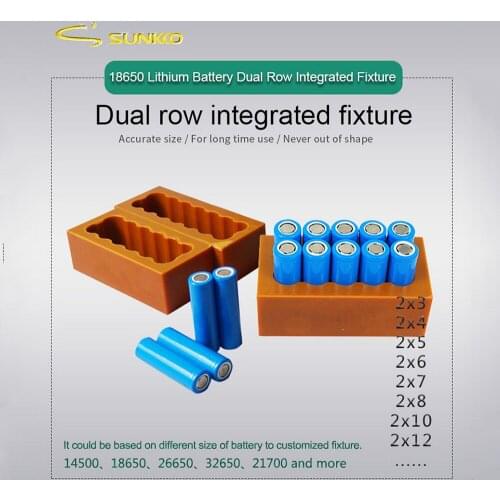 Lithium Battery Fixture Double Row 18650 Battery Spot Welding Fixer Battery Pack Fast Welding Fixed Bracket Light Weight Tool