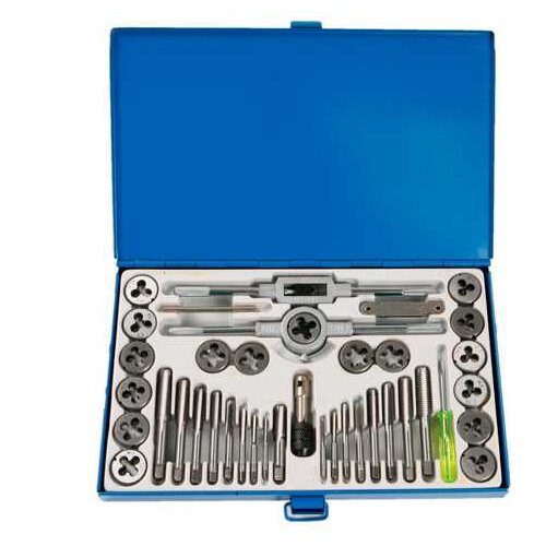 Hand 40 pcs metric Threading tap and die set, thread tap tools set