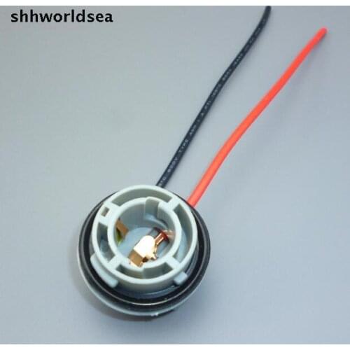 Shhworldsea Free Shipping 20 Pcs 1156 BA15S car auto Led Light Bulb Extension Socket Connector Pre-wiring Plug