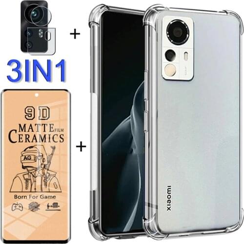 Silicone Case For Mi 11i Cases Xiaomi Mi 11 Lite 4G/5G Clear Case Front Film Xiomi Mi 10T 11-i 11T Pro Shockproof Case Mi 11i