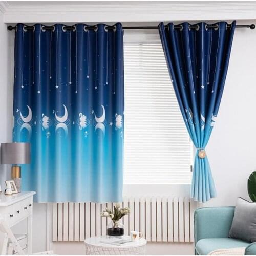 Swan Print Bedroom Polyester Blackout Curtains Hot Selling Trend Dry Naturally Household Window Blinds Living Room Drapes