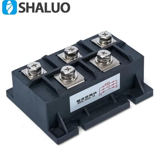 MDS200A Amp 1600V Volt three phase generator rectifier module fast recovery diode rectifier bridge kit for generator MDS 200A-16
