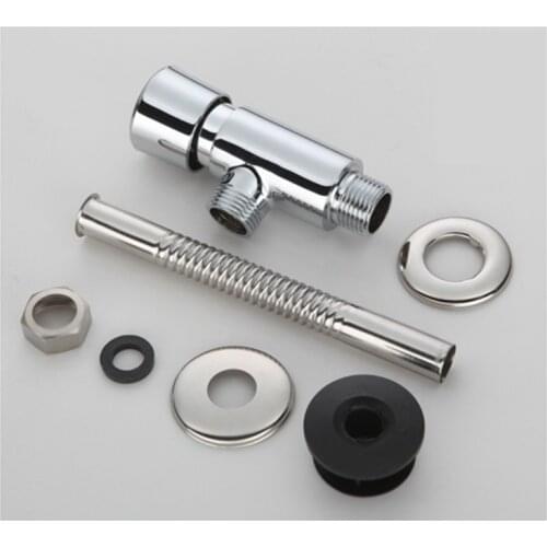 Toilet Copper Urinal Valve Mens Room Hand Pressing Urine Flush Time-delay Valve Wall-hung Funnel-shaped Chromed Urinal Vingve