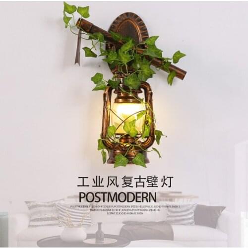 Vintage Wall Lamp E27 LED Bulb Loft Retro Wall Luminaire Lamps Fixture Antique Glass Industrial Wall Light