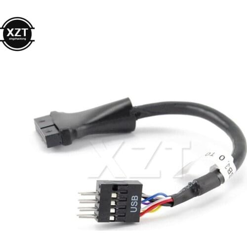 1PCS Mainboard Motherboard USB 3.0 20 Pin Female USB 2.0 9 pin Male new Housing Extension Adapter Cable For PC data transfer